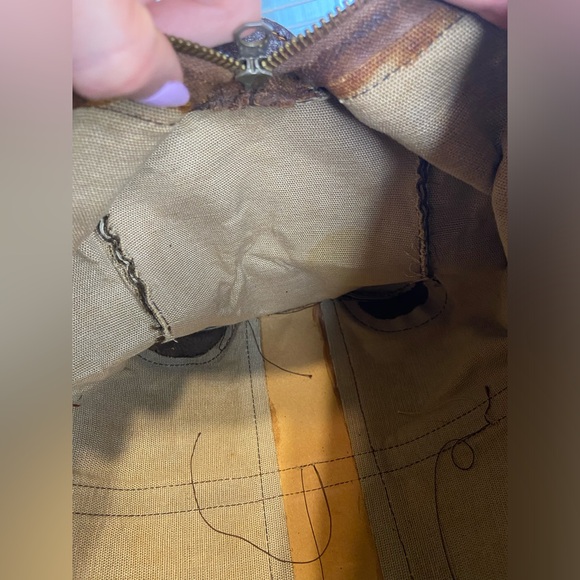 Celine Monogram Canvas Satchel Handbag Vintage - Picture 9 of 11